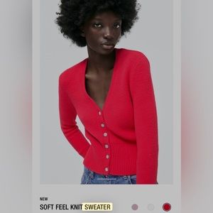 ZARA SOFT FEEL KNIT SWEATER (Size: US M)